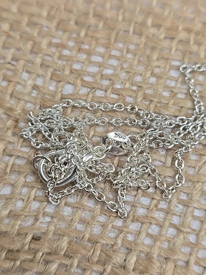 Colgante Vintage Mariposa Granate Simulado Marquesa 1.5ct Oro Blanco 14K Plata Foto 3 de 4