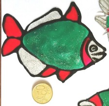 Obraz Window Color, 1 piękna ryba, dekoracja łazienki, (2.0)