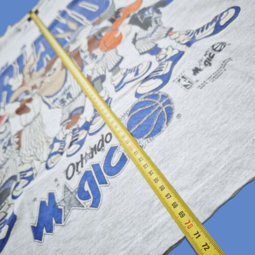 Orlando Magic Looney Tunes Changes 90s Vintage T-Shirt Size L NBA Bugs Duffy Taz - Bild 12 von 12