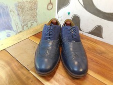 Cole Haan Blue Leather Wingtip Oxfords Men's 8.5M C12669