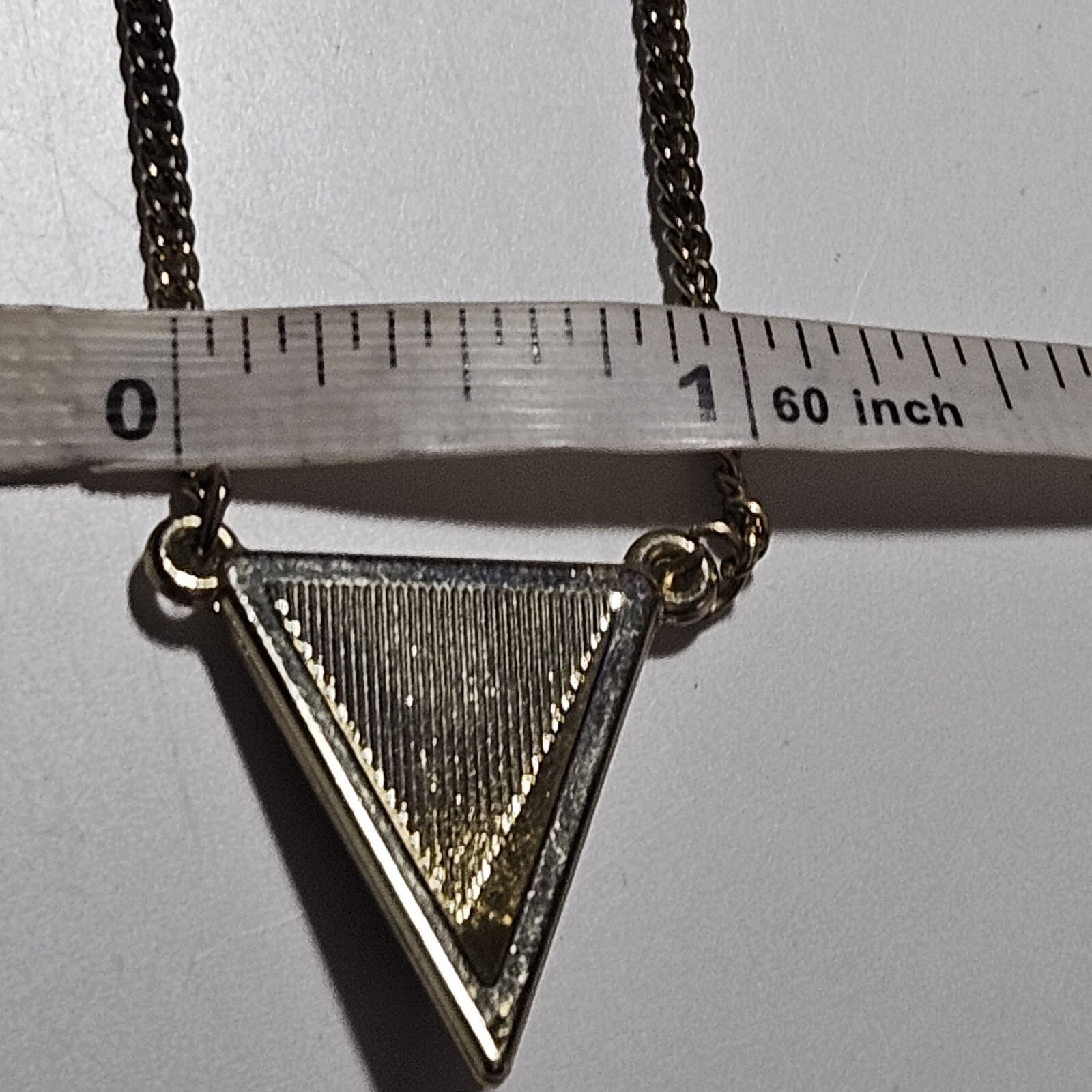 Express Gold Tone Layered Triangular Rhinestone T… - image 8