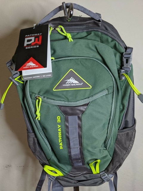 high sierra backpack green