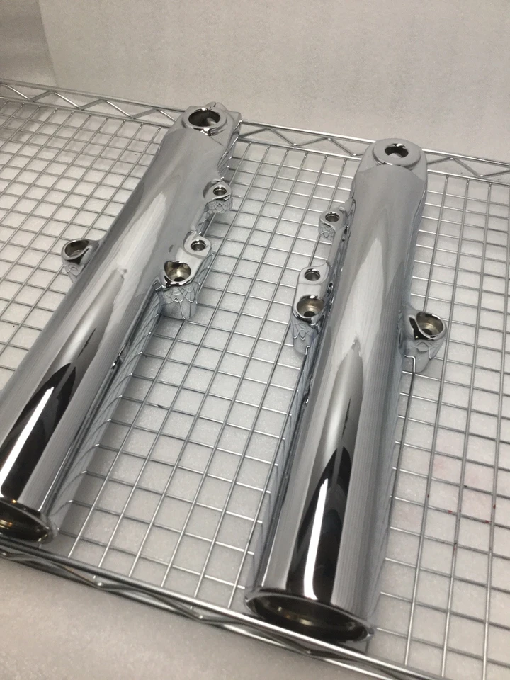 Harley Tri Glide FORK LEGS FREEWHEELER CHROME SLIDERS 2014-2024 Trike OUTRIGHT — 第 2/4 张图片