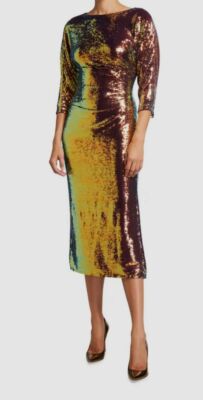 lapointe sequin dress sequin halter open back dress