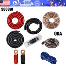 5000W 0Ga Power Amplifier Wiring Kit set Audio Subwoofer AMP RCA Power Cable Sub