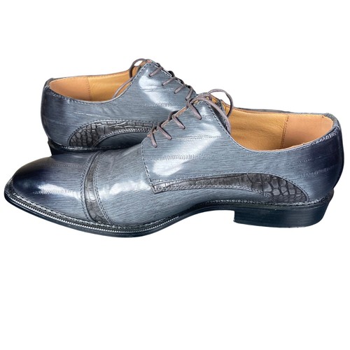 ANTONIO CERRELLI Italian Men shoes Size 9.5 Gray Black Ombre - Picture 2 of 6