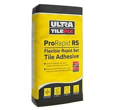 Rapid Set Wall & Floor Tile Mortar Adhesive 20Kg - Grey Int & Ext Ultra 