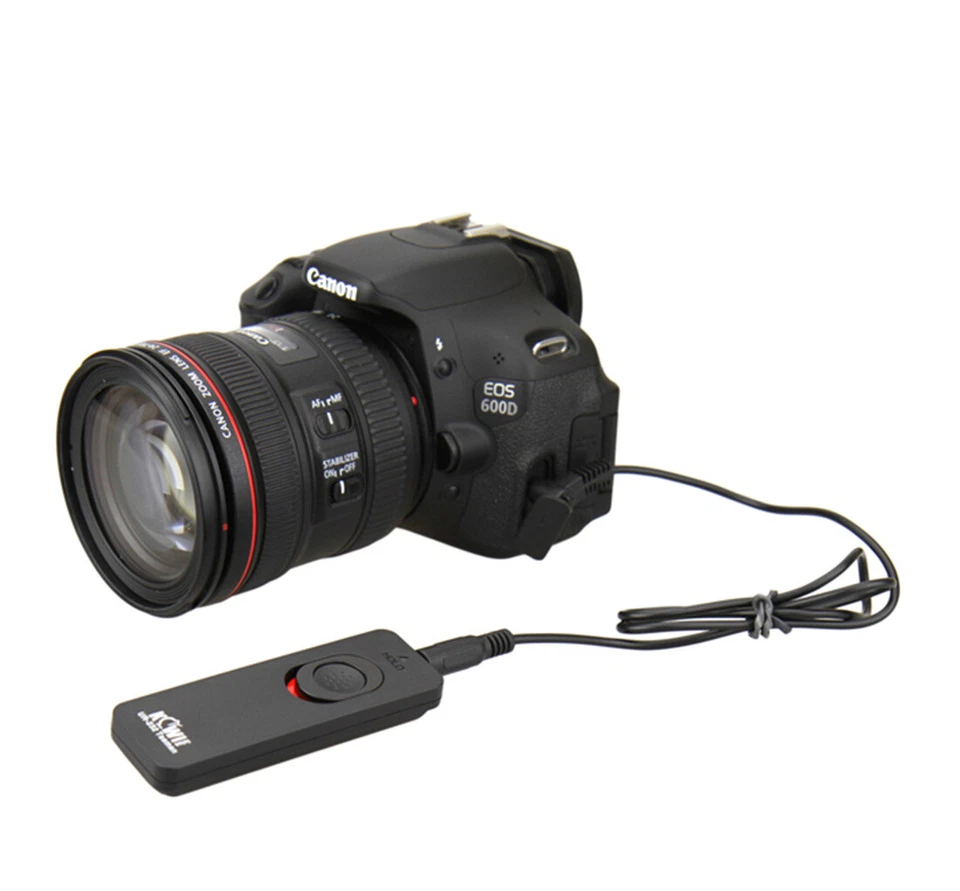 Interruptor remoto de control de obturador para Canon EOS R RP R8 M5 800D 750D 80D 70D 60D Foto 3 de 4