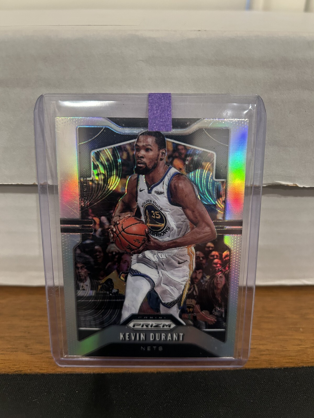 2019-20 Panini Prizm Kevin Durant Silver Prizm Warriors Nets