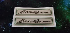 85-86 Bronco 84-89 II 2 Fender Badge Emblem Inserts fits Eddie Bauer (PAIR)