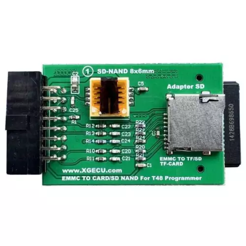 XGECU EMMC SD Adapter for T48 programmer Read and Write SD / TF and 8*6mm EMMC