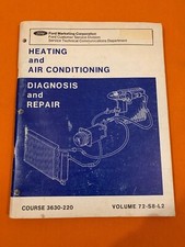 1972 Ford Heating Air Conditioning Diagnosis Repair 3630-220 Vol 72-s8-l2