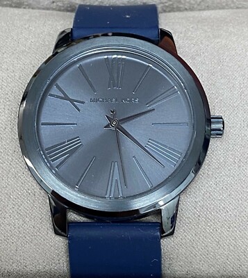 Michael Kors MK2639 Hartman Blue Dial Blue Silicone Strap Women's