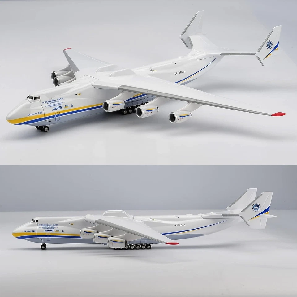 Juguete de transporte estratégico modelo de avión Antonov ucraniano An-225 1/200 Foto 3 de 4