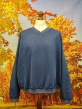 Lyle & Scott Golf Pullover L Blau Polyester Sweatshirt. UK Herren Gr. Large