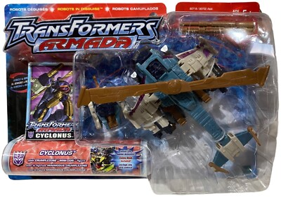Transformers Armada Cyclonus Action Figure & Crumplezone Mini-Con NEW READ 2002