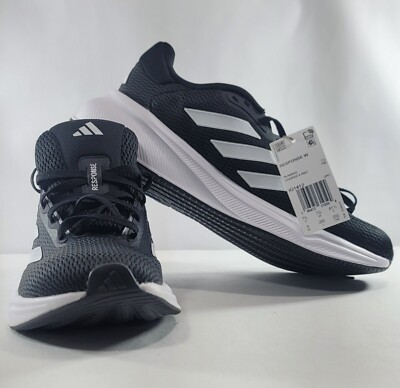 adidas Response W Core Sneakers Black/White Womens Road Running Shoes IG1412