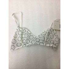 Dkny Logo Mesh Wire-Free Bralette DK4512, White, Medium