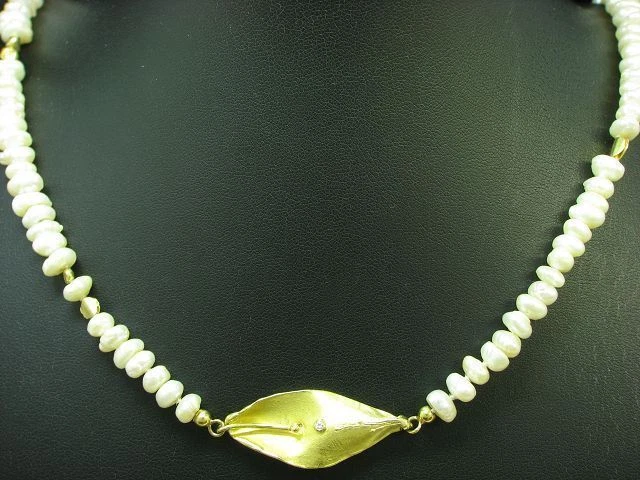 Collana Di Perle Tonde Dorate Naturali 10 Mm, 18 Pollici, Senza Etichette, #f3154