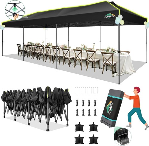 10x30' Pop Up Canopy Heavy Duty Commercial Instant Tent Waterproof Party Gazebo、 - Picture 27 of 34