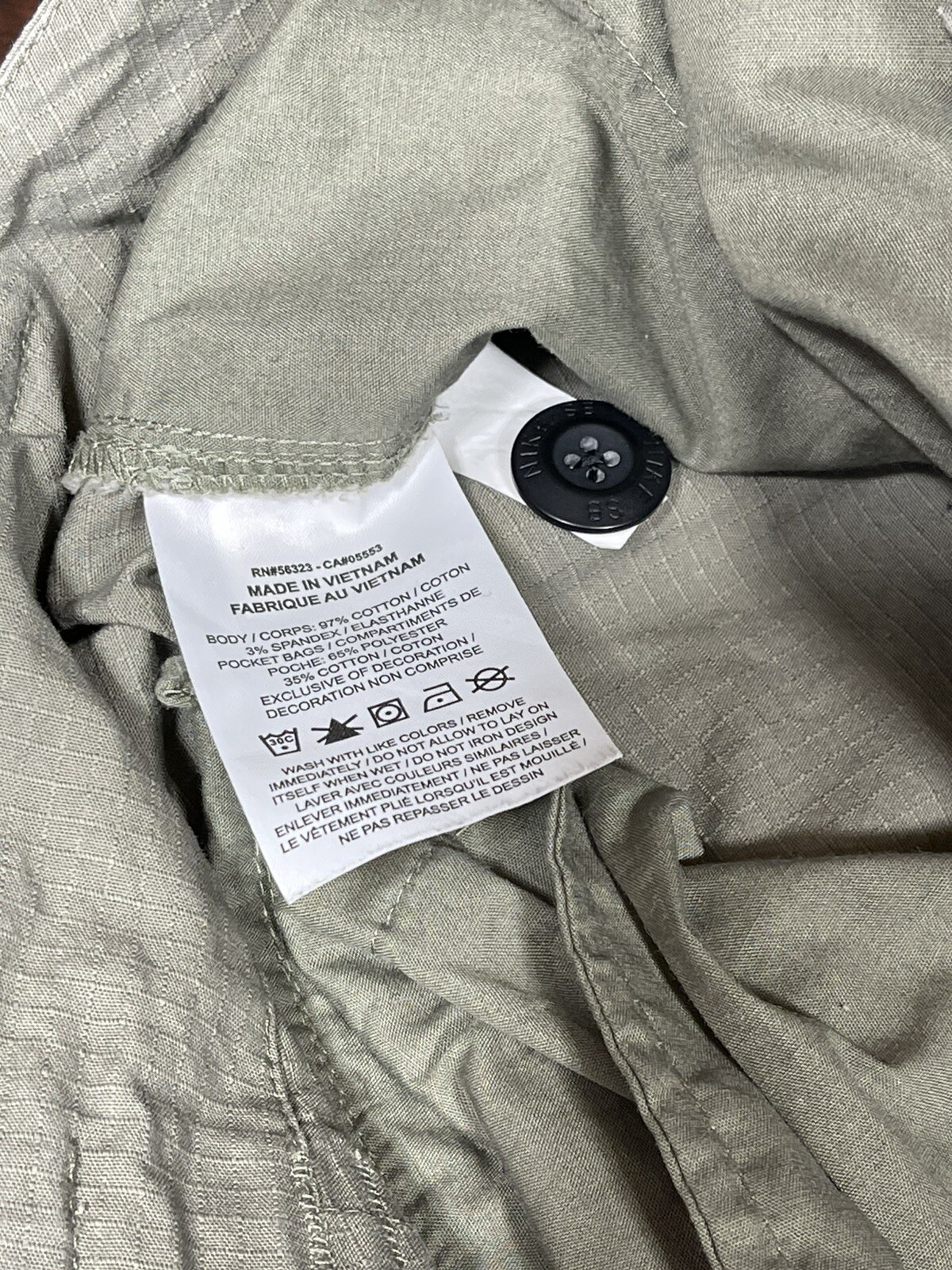 Nike SB Skate Cargo Shorts Ripstop Fabric Gray Men’s … Gem