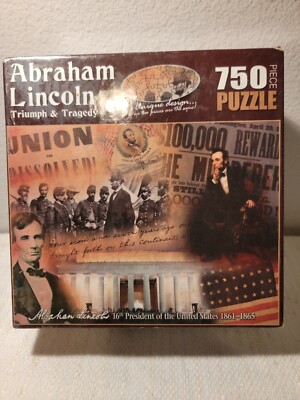 Gettysburg Souvenir Abraham Lincoln Triumph and Tragedy 750 Piece Jigsaw Puzzle