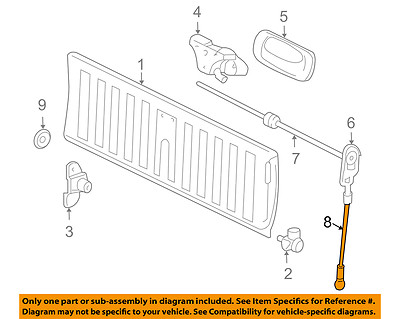 GM OEM Tail Gate Tailgate Hatch-Check Cable Strap 19244993