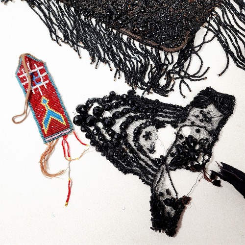 Lote de lentejuelas vintage con cuentas - piezas reparación collares - Imagen 6 de 15