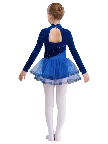 Kids Girls Costume Built-in Shorts Dancewear Birthday Party Dress Sparkling - Picture 11 of 57