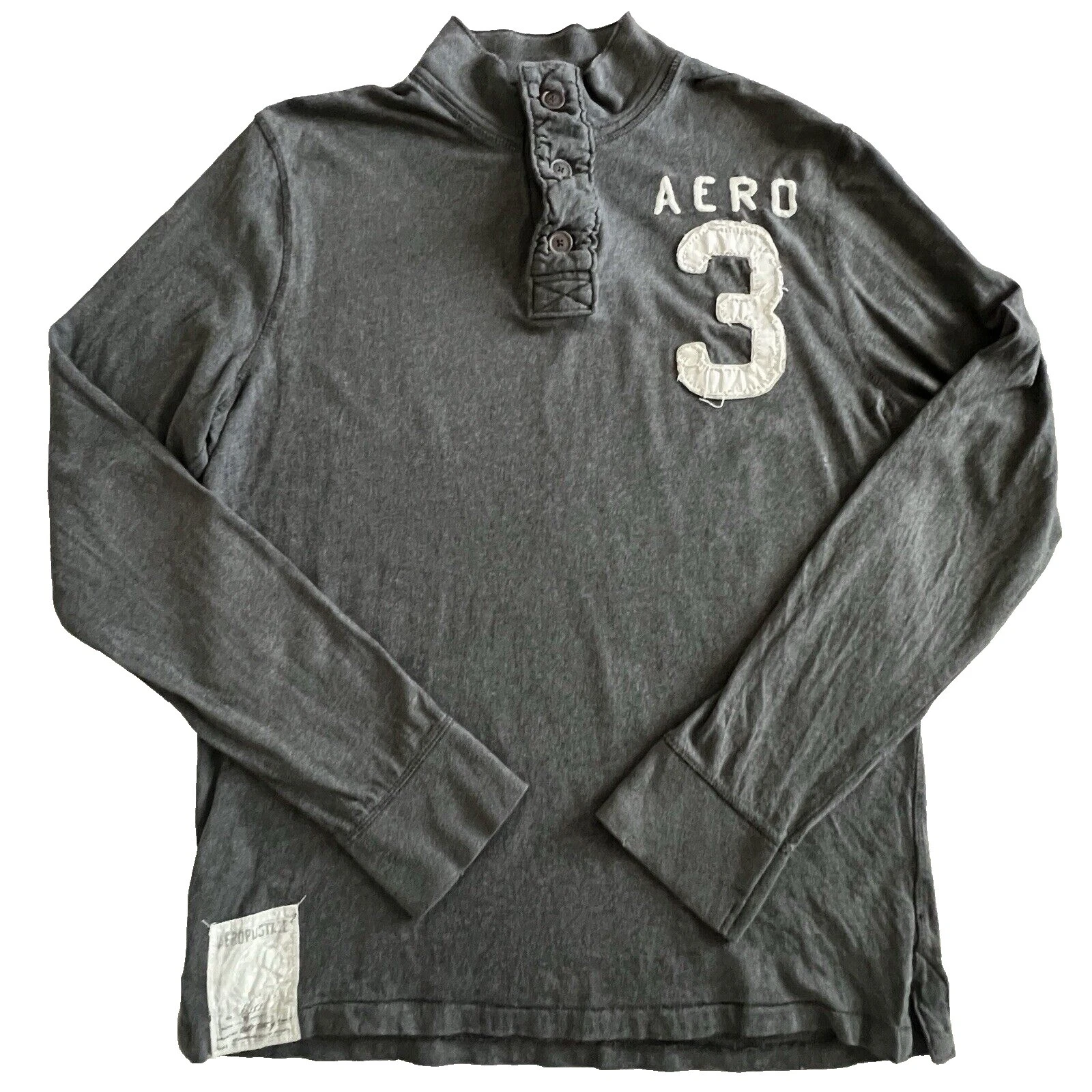 Camisas para hombre Aero informales lisas con botones