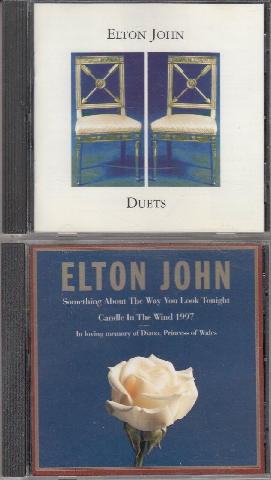 ELTON JOHN 2 CD SET LOVE SONGS, SOMETHING ABOUT THE WAY YOU LOOK TONIGHT