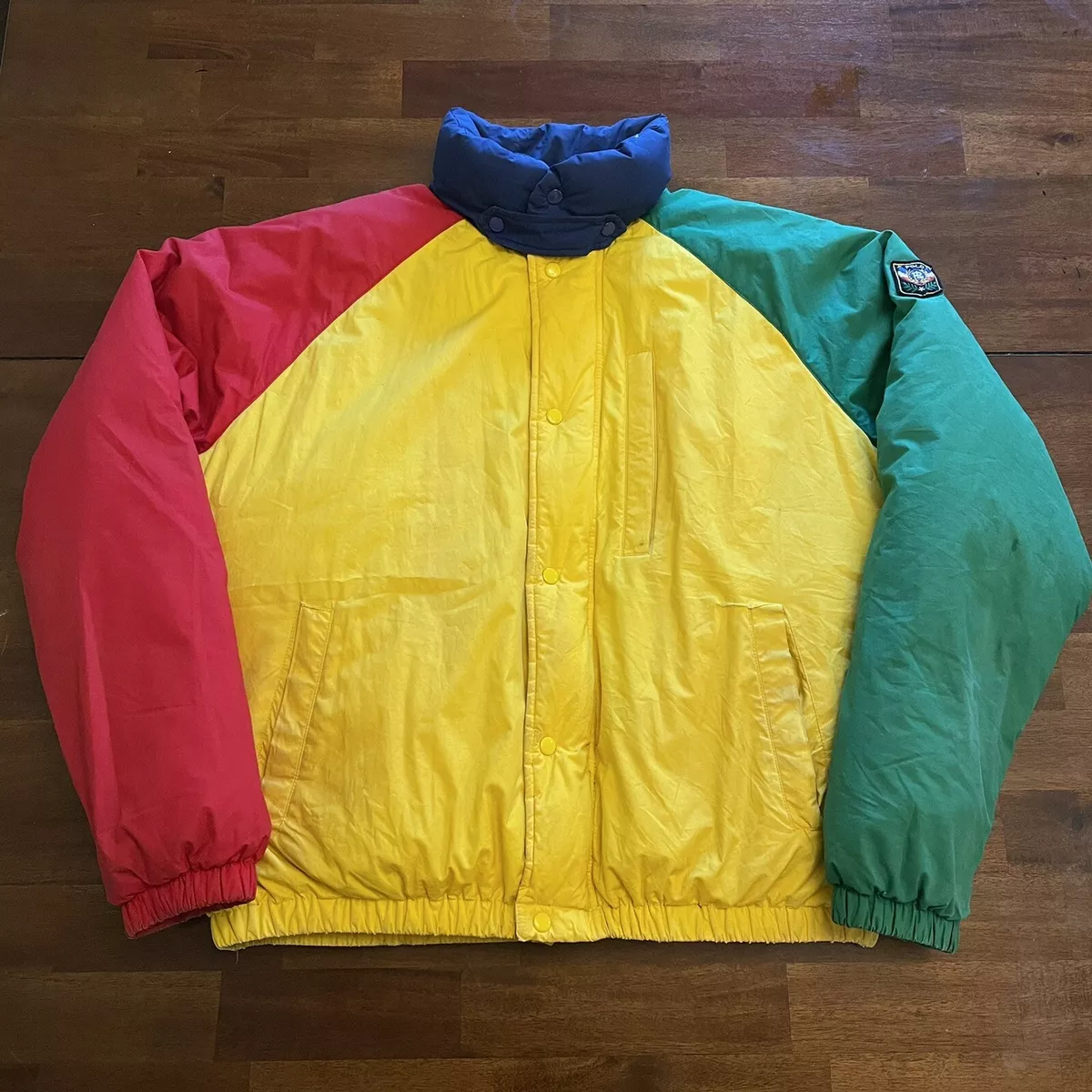 VTG Ralph Lauren Polo Uni Jacket Unicrest Down Puffer Coat Large 90s 80s