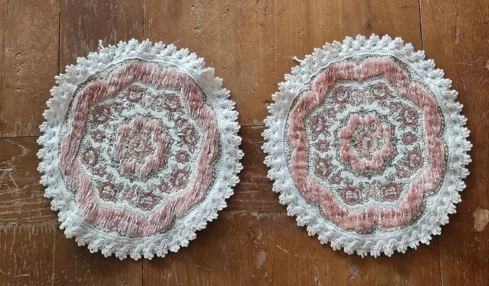 2 x Prokatdeckchen, rund, 24cm Durchmesser