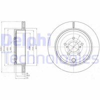 2X Delphi BG4288 Bremsscheibe Passend FüR Subaru