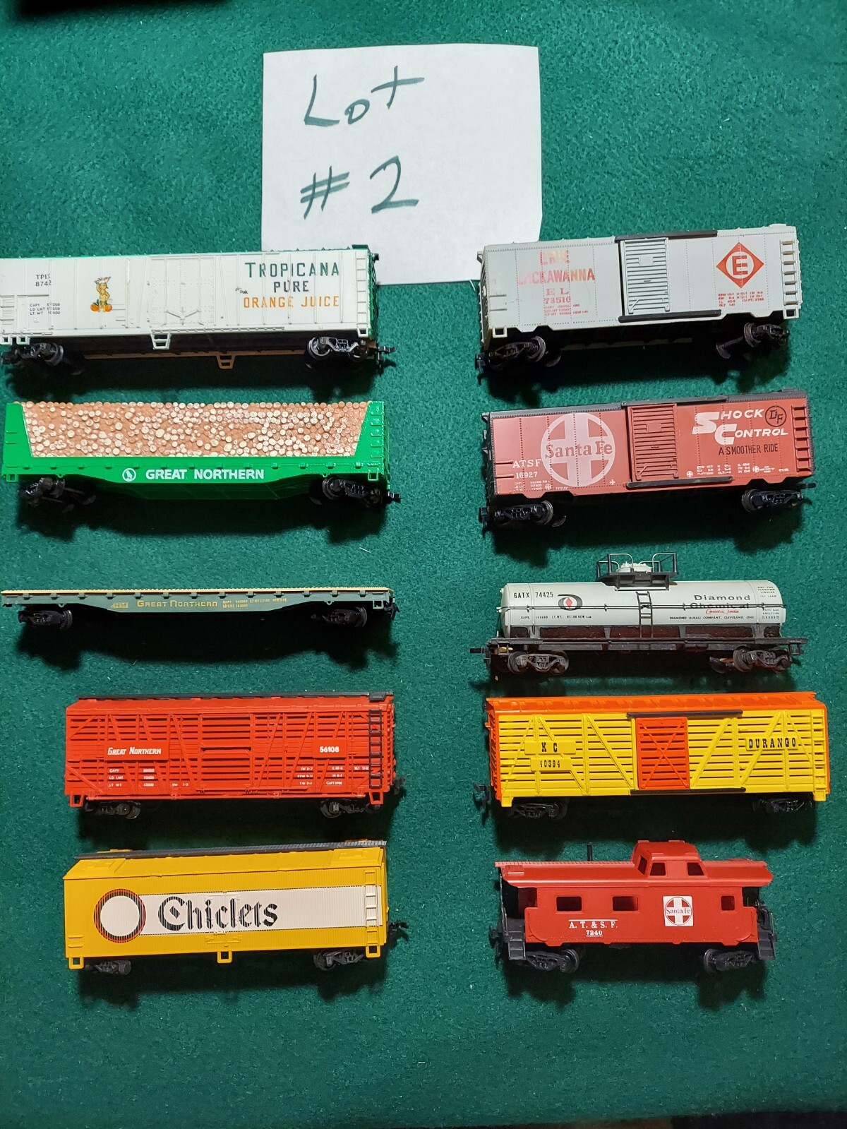 10 HO TRAIN CARS LOT 2 eBay