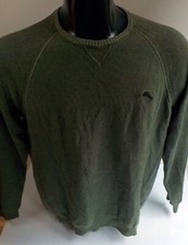 Tommy Bahama 100 Cotton Crewneck Sweater 2 tone Green SZ MEDIUM