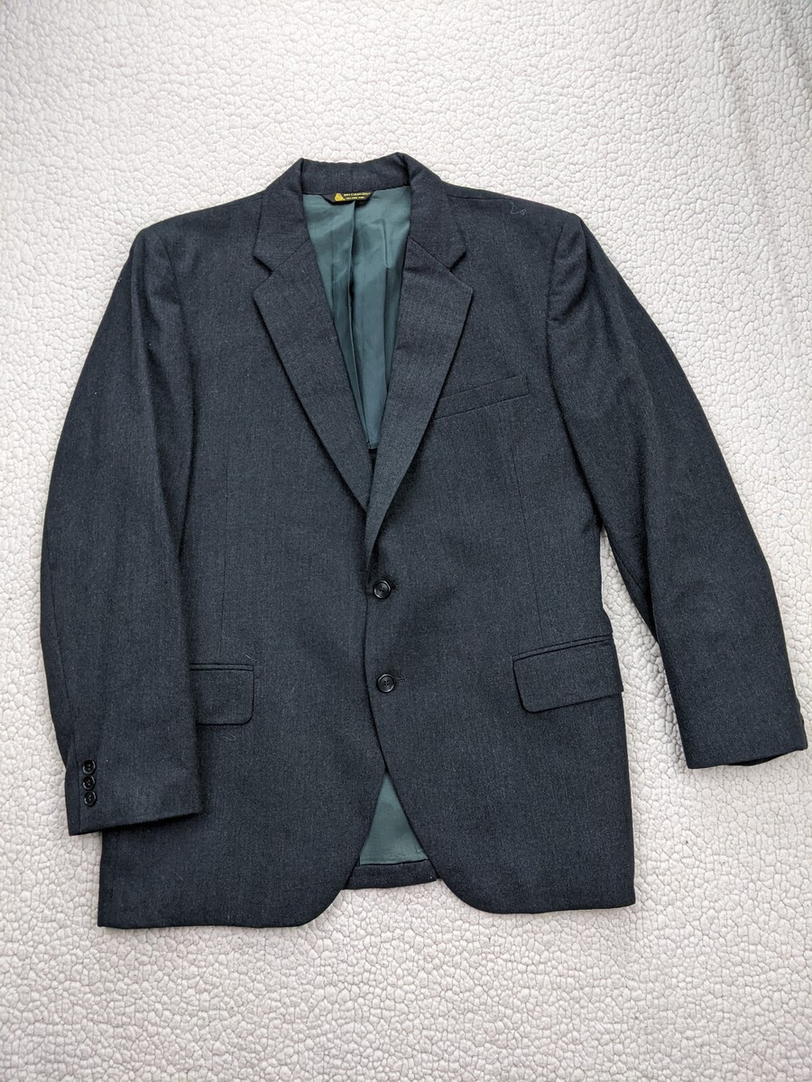 Kuppenheimer Walton Men 42S Gray Wool Unstructured Sport Coat