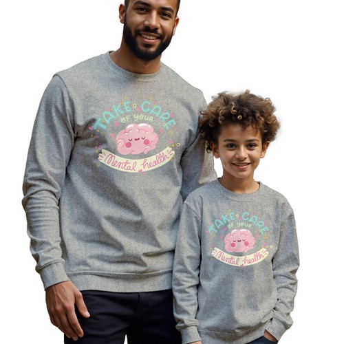 Mens Kids Brain Take Care Mental Health Awareness Sweatshirt Jumper Anxiety#MHA - Picture 27 of 29