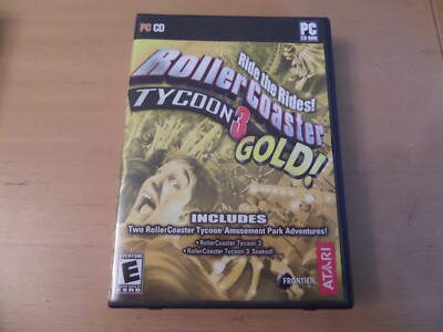ROLLERCOASTER TYCOON 3 Gold + Manual & Box  PCCD *