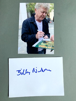 BILLY NICHOLLS  'The WHO' In-person signed  Briefkarte 10x15 Autogramm - Foto