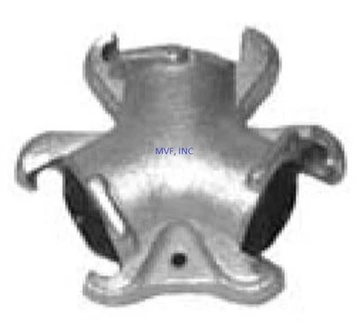 SFI Triple Connector Universal Crowfoot Coupling Chicago Fitting Plated Iron SFTW00