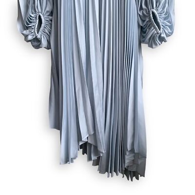 knee length dresses for ladies Acler Palms Pleated Midi Dress - Passion For Fashion