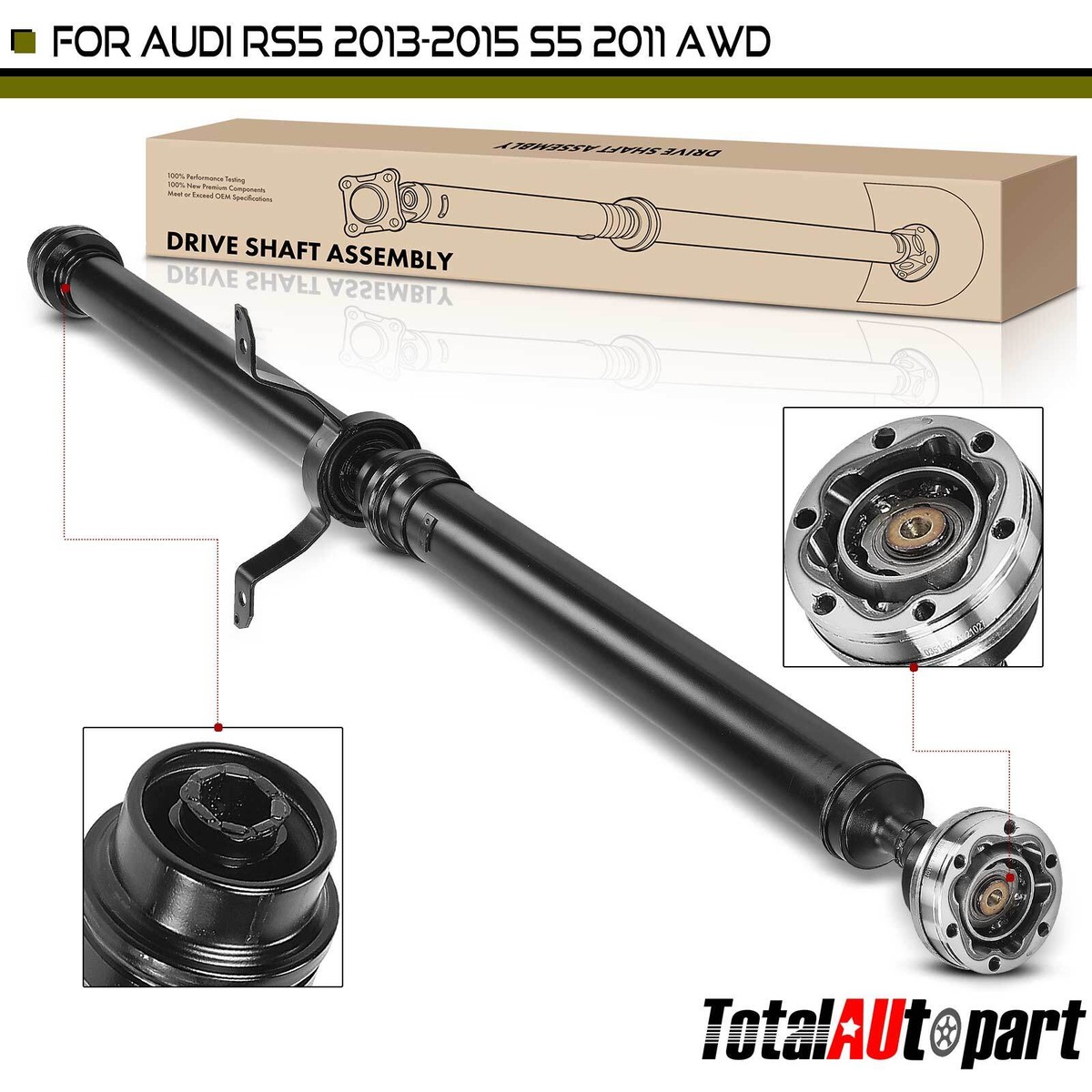 Drive Shaft Assembly for Audi RS5 2013-2015 S5 2011 AWD Rear Side