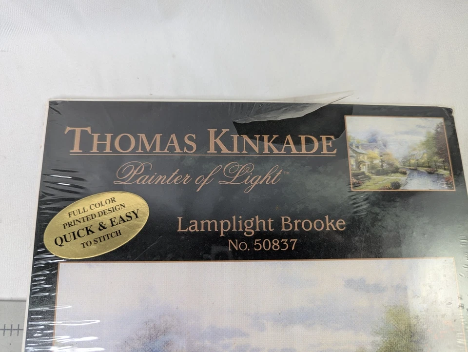 Thomas Kinkade Lamplight Brooke Cross Stitch Kit - Image 2 of 4