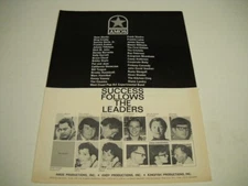 AMOS 1968 Promo Poster Ad SINATRA Kitchen Cinq THE CRICKETS Diane Landry others