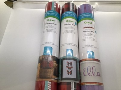 NEW Cricut Premium Vinyl Rolls (3 Rolls 12 X 12 Sheets 6 Per Roll)