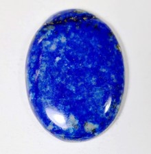 34 Ct5X21X29 mm Natural Blue Lapis Lazuli Oval Cabochon Gemstone KM-402