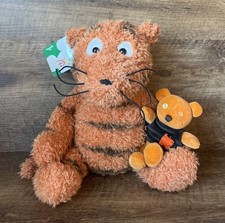 Disney Store Classic Pooh 13" Plush TIGGER with Patchwork Teddy Bear Retro Tag