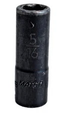 Matco Tools AIP106 5/16" SAE Semi-Deep Impact Socket 1/4" Drive 6 Point