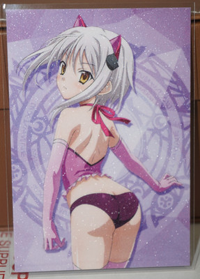 Koneko Toujou Purple Neko High School DxD Sexy Waifu Textured Custom Card